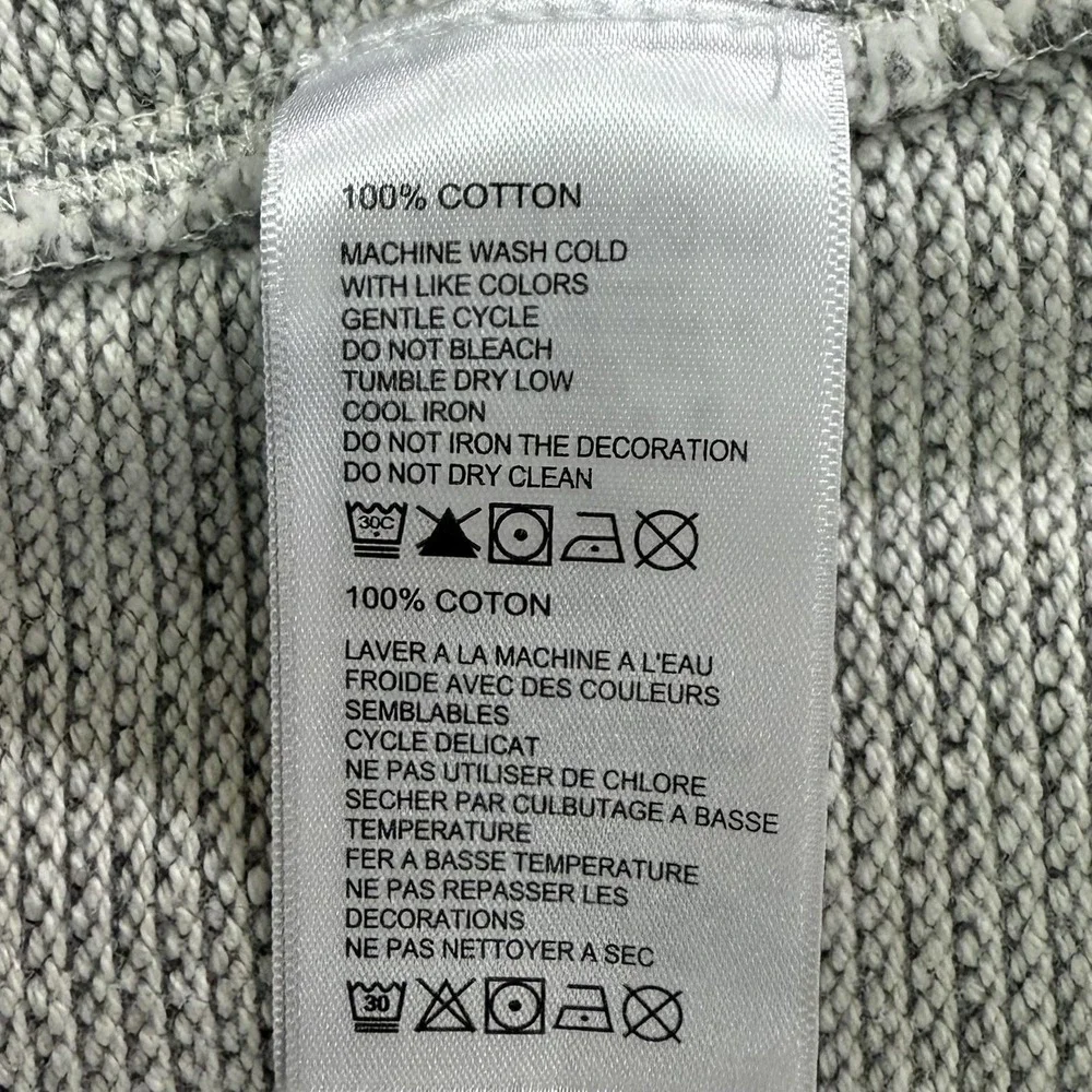 Tommy Bahama Sweater Mens Medium Gray 3 Button Henley Pullover 100% Cotton Knit